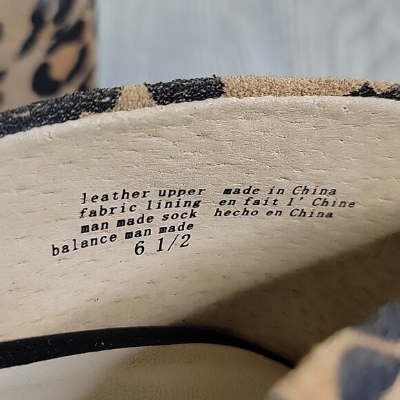 Seychelles Shabby Chic Leopard Heeled Sandals Womens Size 6.5 NEW - Picture 13 of 15